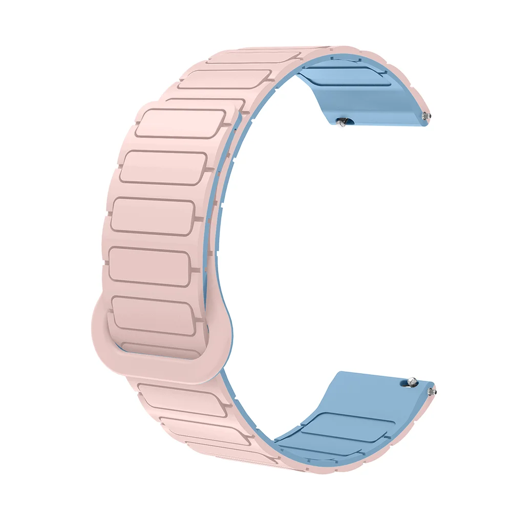 

22mm Magnetic Watch Strap For OPPO Watch X Bracelet Armor Style Quick Release Replacement Sweatproof Silicone Sport Watch Band