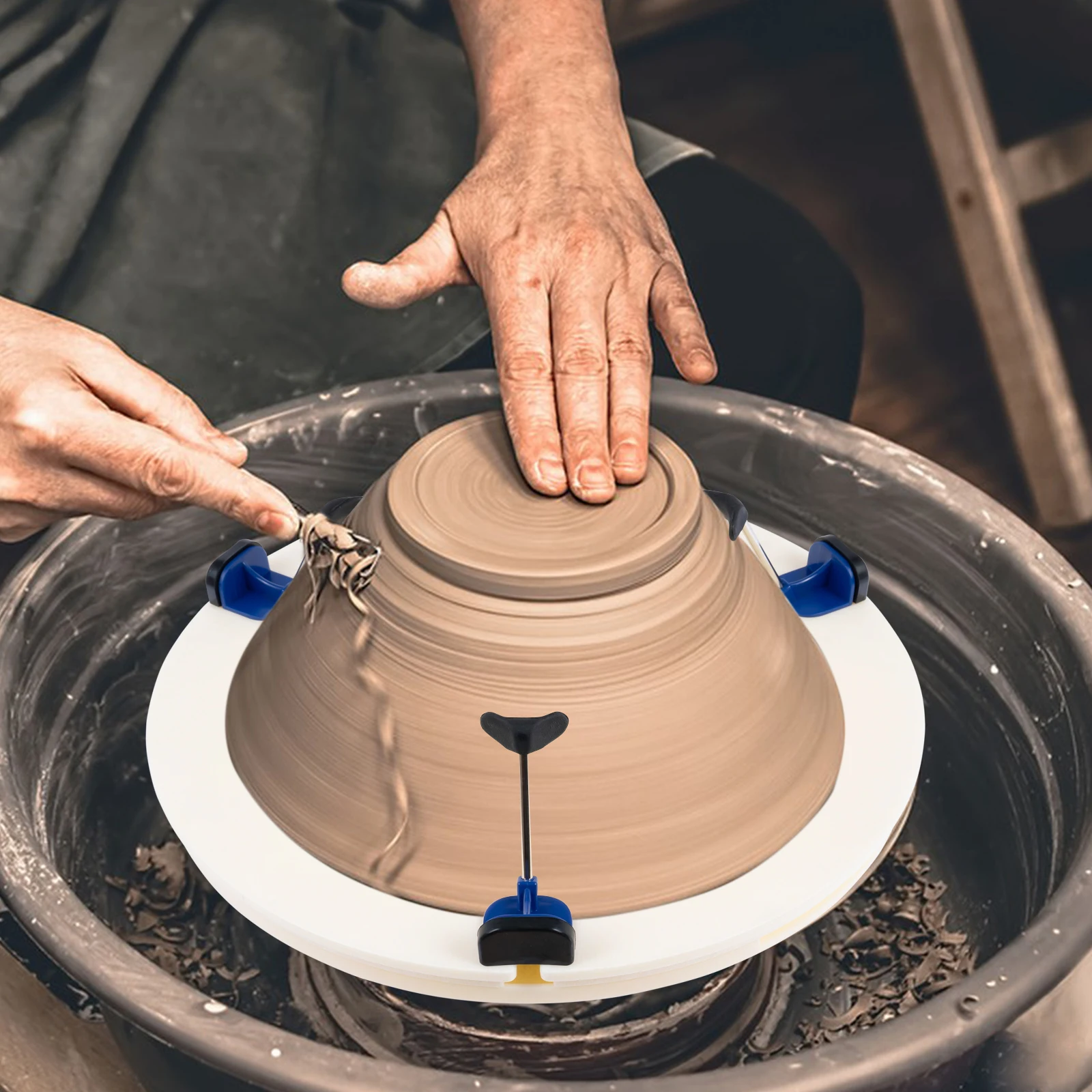 

Compact Pottery Trimming Tool, Detachable Easy Clean, 6.3-14.17in Scale Range, Ideal for Studio/Home/DIY Handicraft