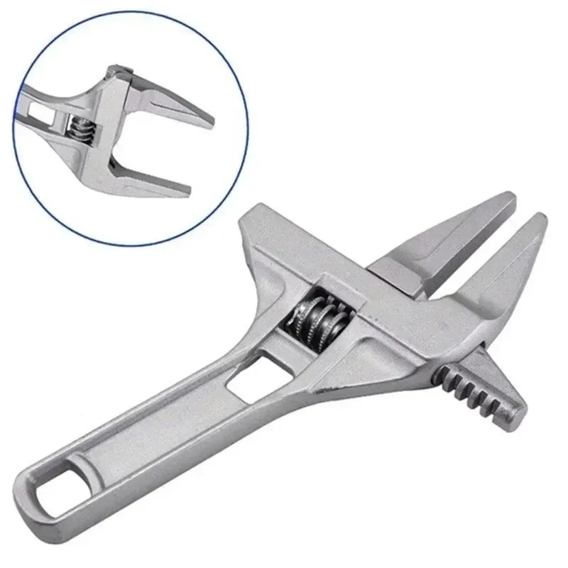 1PC16-68mm Universal Repair Set Bathroom Hand Tools Large Opening Pipe Wrench Nut Key Adjustable Spanner Bathroom Repair Tool