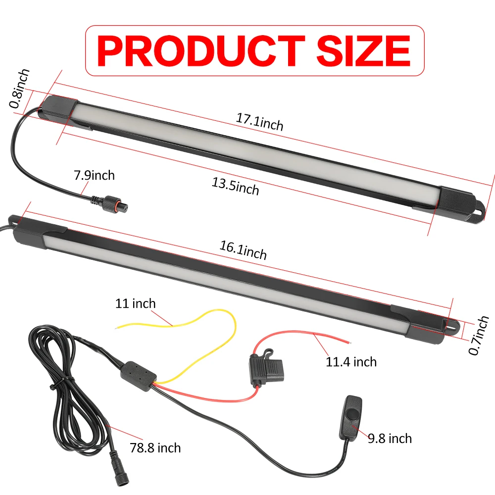 1IN1 Plug N Play LED Truck Bed Light Kit 66PCS LED White Waterproof LED Pickup Bed Lighting Rear Cargo Work Box Grill Accent Bar