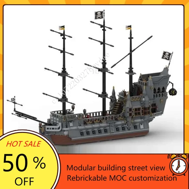 

3517PCS Hot Selling MOC Pirate Ship Model Kit - Assembly Toy for Kids Creative Technology Holiday Birthday Toy Christmas Gift