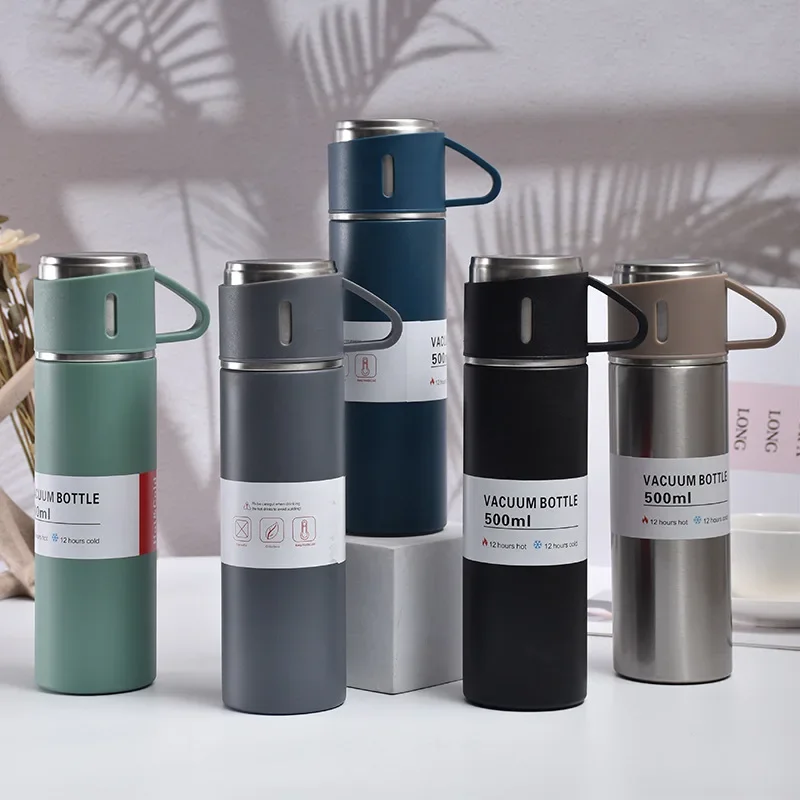 Xiaomi 500ML 304 Stainless Steel Vacuum Insulated Cup Gift Set Office Business Coffee Mug Thermos Bottle Office Gift Set