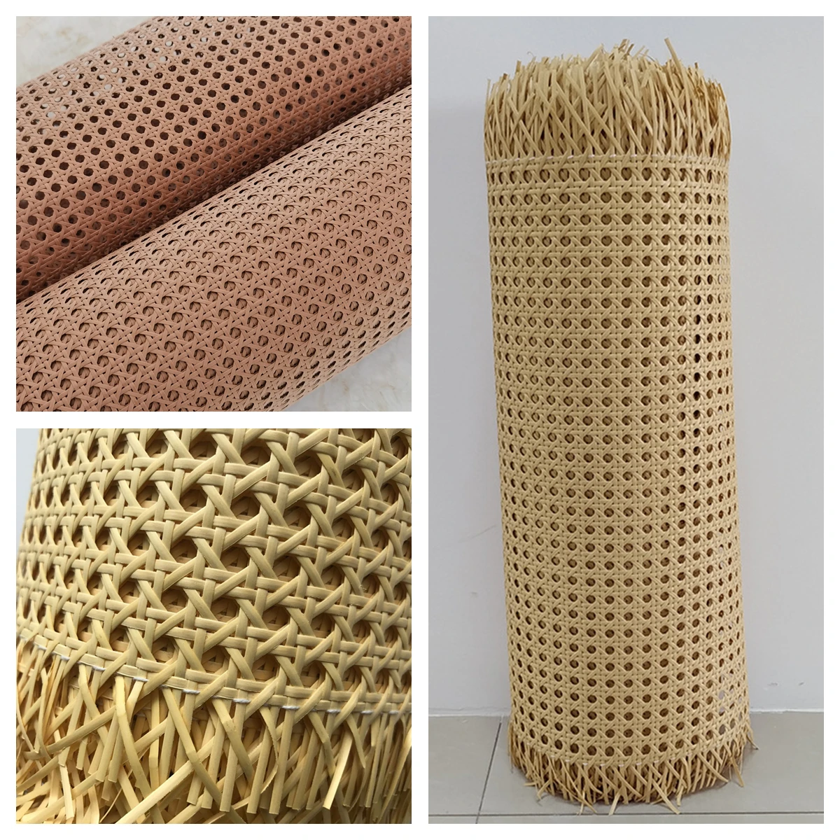 

40cm/45cm Wide PE Plastic Artificial Rattan Cane Webbing Roll Outdoor Chair Table Furniture Repair Materials