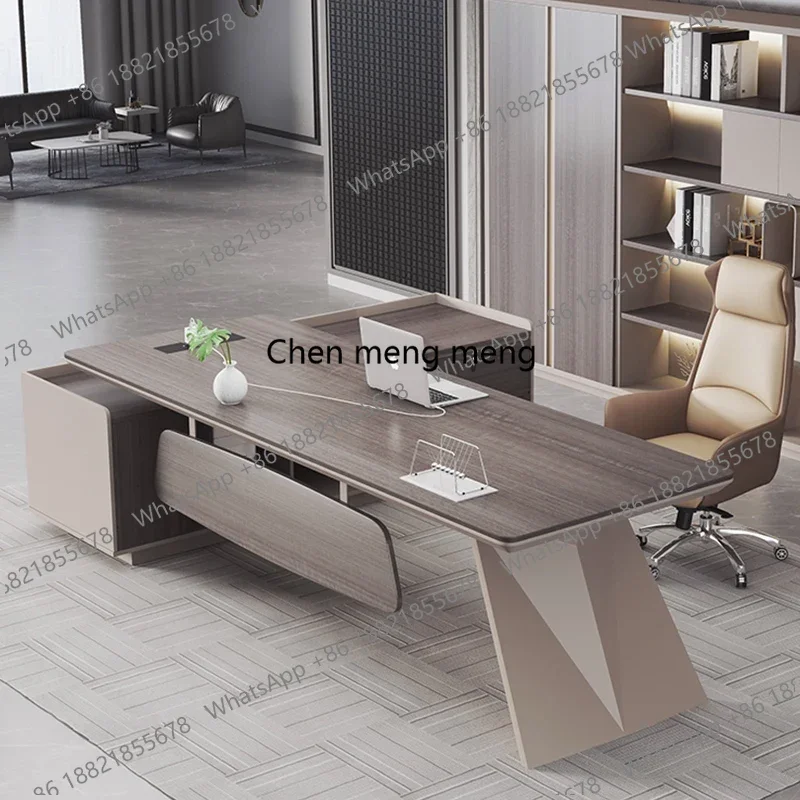 Modern Computer Office Desk Storage Design Multifunctional Large Office Desk Nordic European Escritorio Oficina Salon Furniture