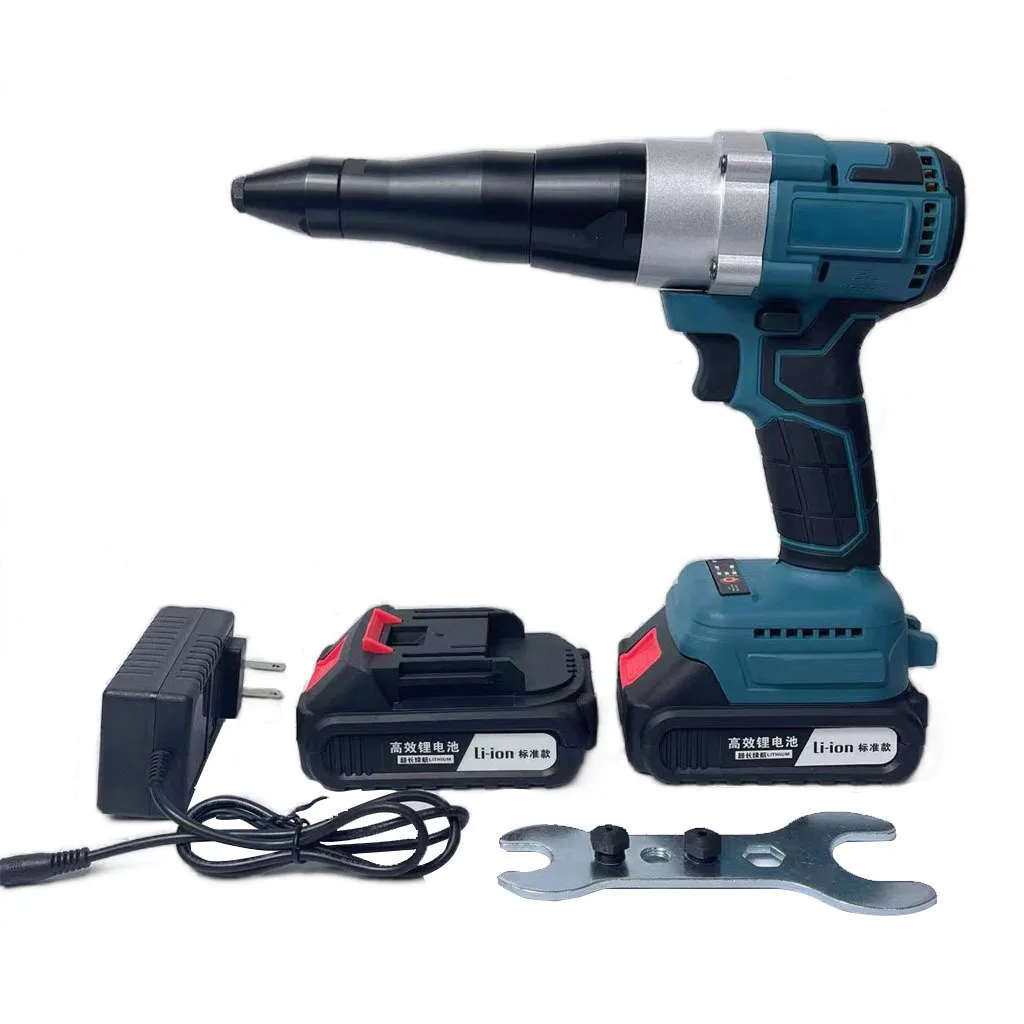 2025 Полностью автоматический высокоэффективный клепальный пистолет для домашних гвоздей, бесщеточный литиевый аккумулятор 21 В, тянущий клепальный пистолет