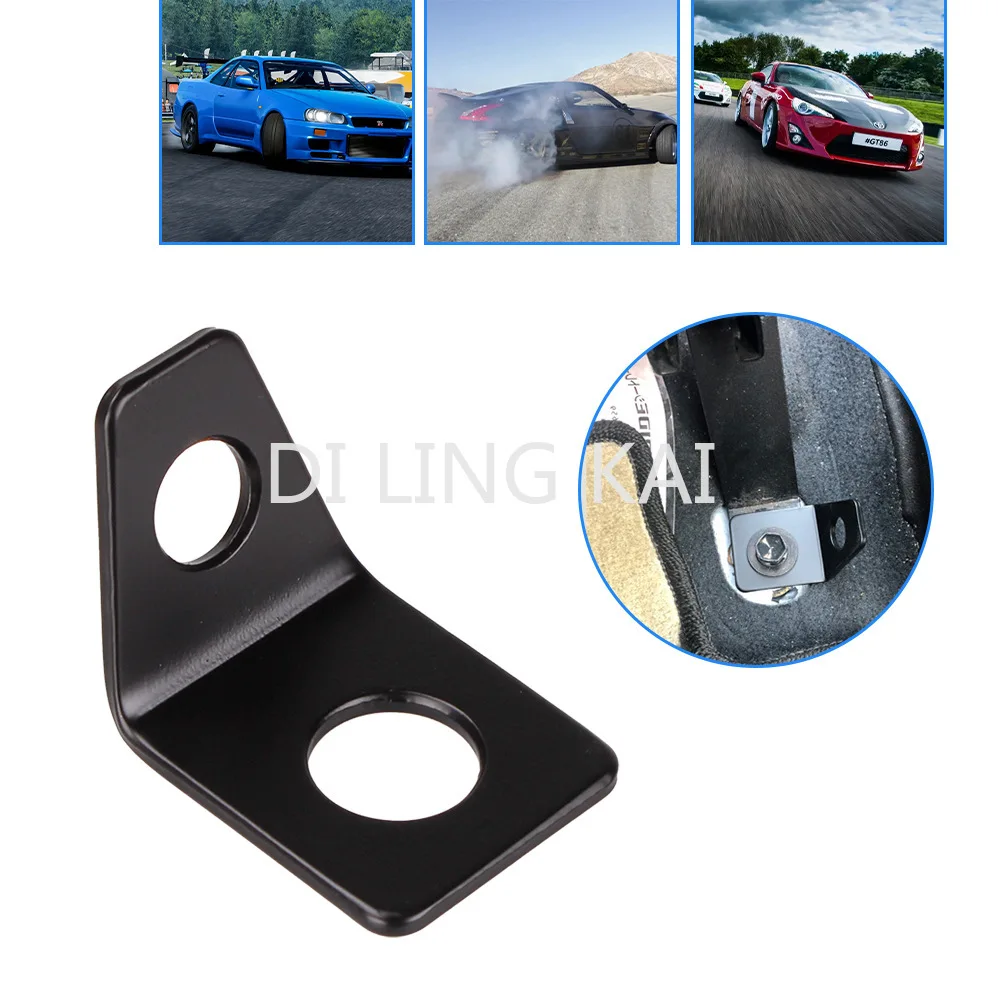 

Car Modification Accessories Seat Belt Iron Plate Holder 90 Degree Angle Bracket Kit L-shaped Mounting Bracket Modified