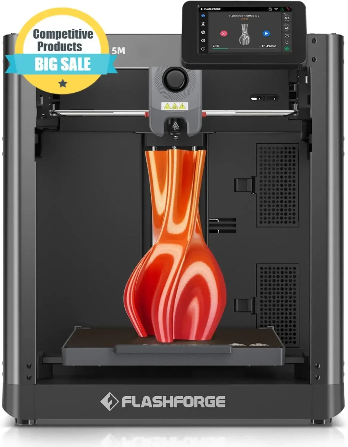 AD5M 3D Printer Fully Auto Calibration Print with 1-Click Max 600mm/s Speed, All-Metal CoreXY Structure Precise Printing, Easy-M