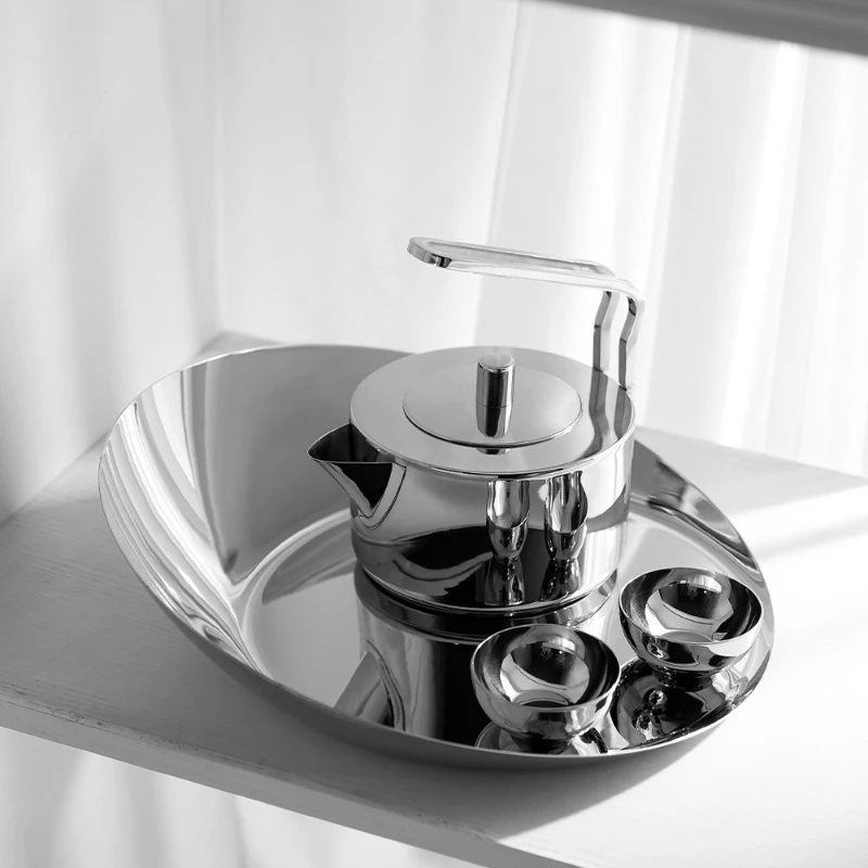 Stainless steel teapot set creative home living room cold kettle tea set