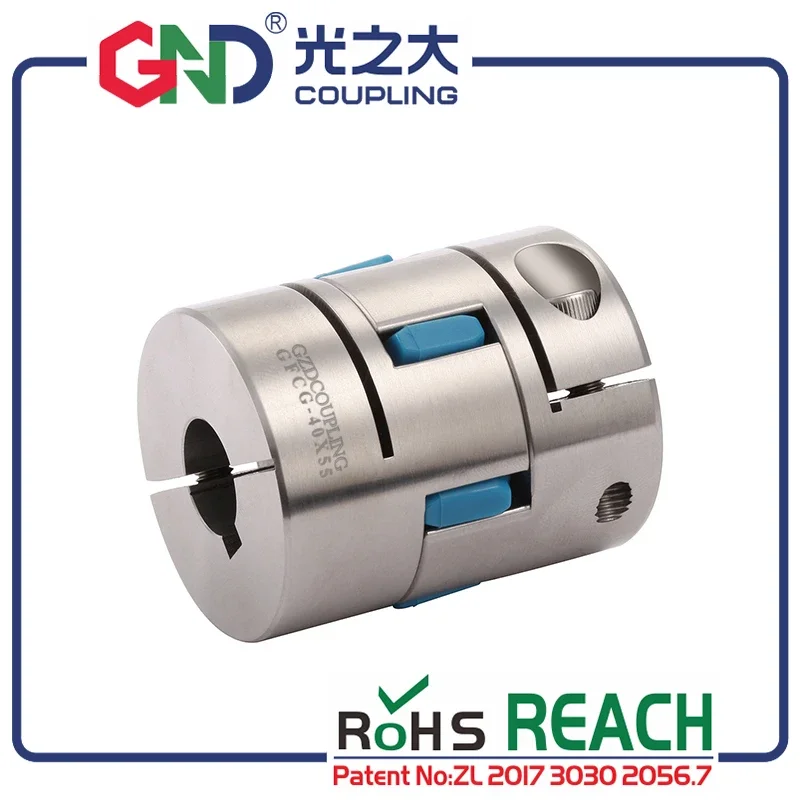 

2024 New GND Coupling High Standard Stainless Steel 6mm 8mm Plum Jaw OD 30x50 Locking CNC Diaphragm Sleeve Shaft Flexible Quick