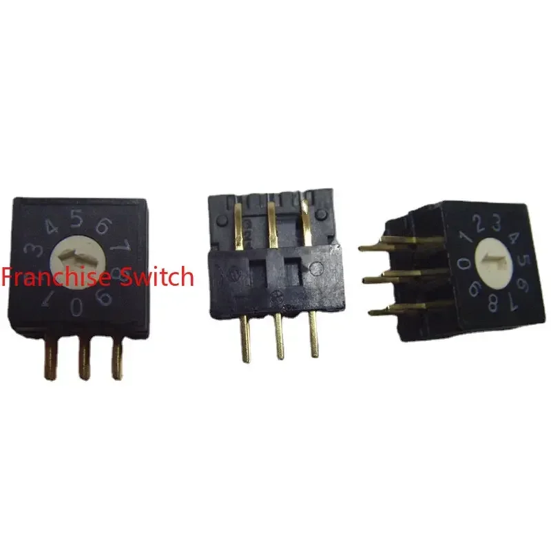 10PCS Digital Encoder RV3A-10R-V-B Encoding Switch 0-9 Position Side Adjustment 3:3 Pin