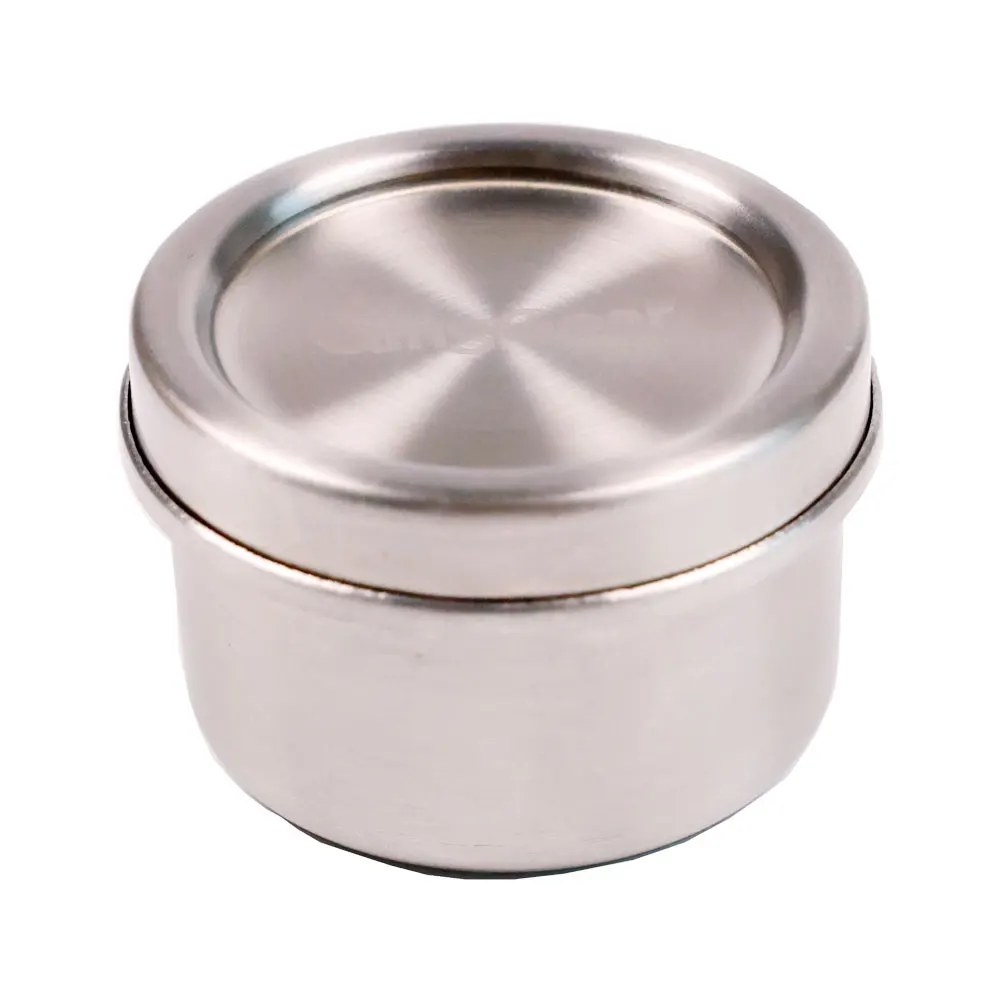 304 Stainless Steel Sauce Salad Cup Metal Bowl Mini 50ml Round Dipping Condiment Box Container with Lip for Home Outdoor Camping