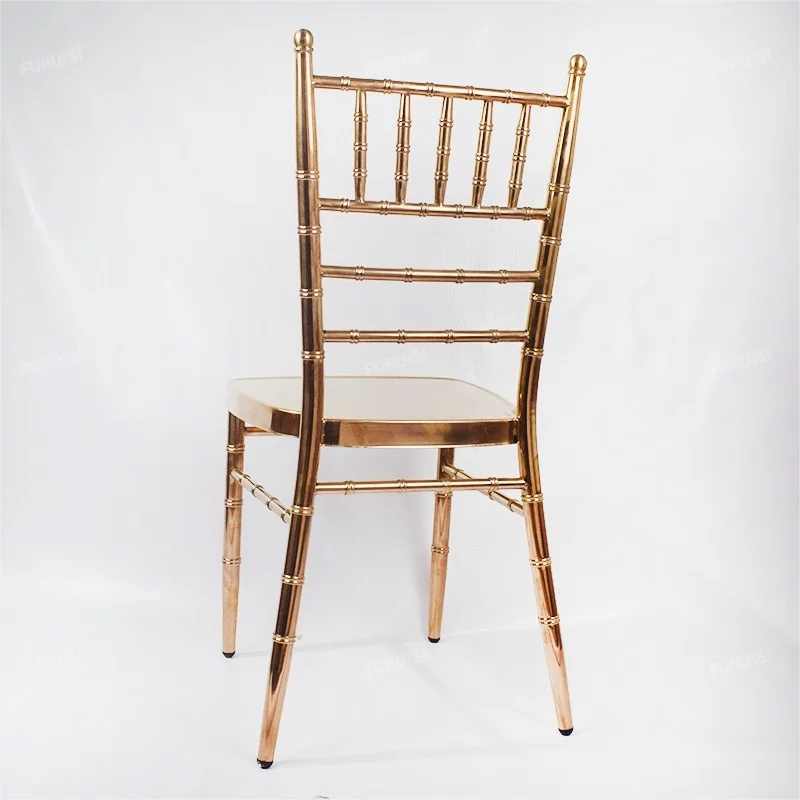*Luxury Event Bronze Stainless Steel Chiavari Chair Hotel Hall Banquet Events Wedding