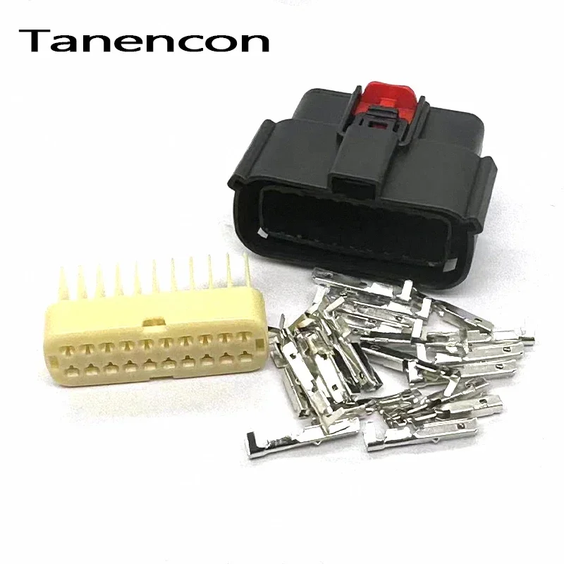 1 Set 20 Pin Car Waterproof Connector 33472-2001 Automotive Left and Right Headlight Plug 33482-2001 for Ford Chevrolet Buick