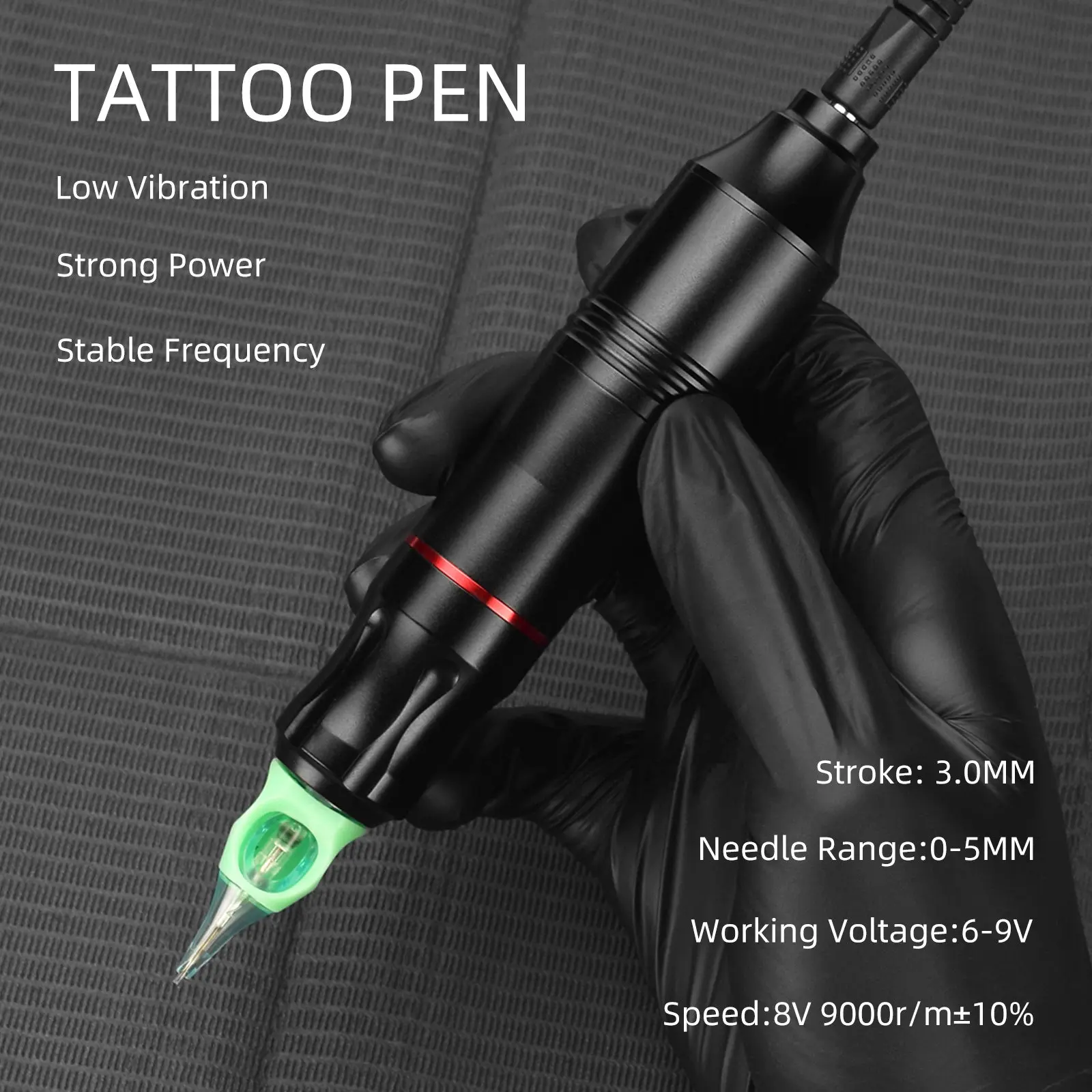 Stylo de tatouage professionnel, cartouche de tatouage, câble illac RCA, mitrailleuse pour débutants, maquillage permanent