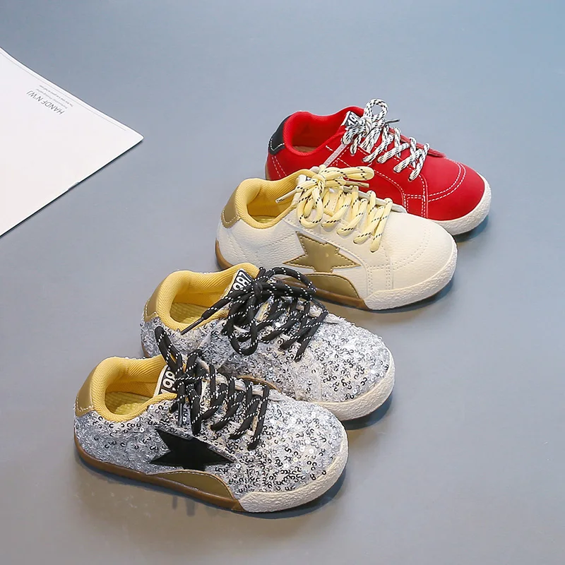 Children's Flat Spring Autumn Fashion Style Cute Student Sneakers Flat and Soft Vulcanized Comfortable Shoes for Kids Girls