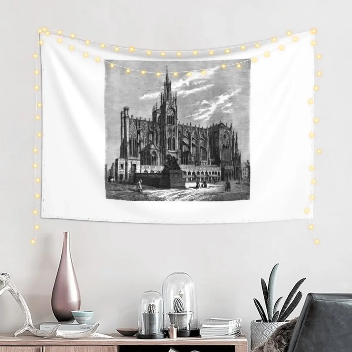 Cathedral of Metz - Souvenir gift from Metz Tapestry Mushroom Kawaii Room Decor Room Design Tapestry