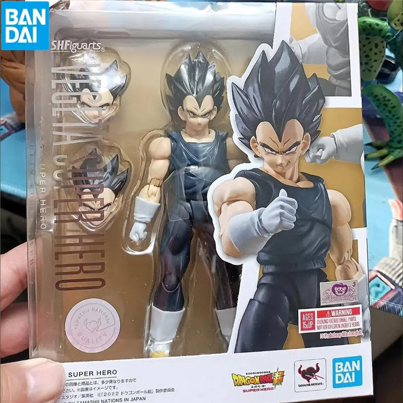 

15CM Dragon Ball Z Super Hero Vegeta Anime Action Figure PVC Collection Deask Decoration Model Toys for Children Christmas Gift