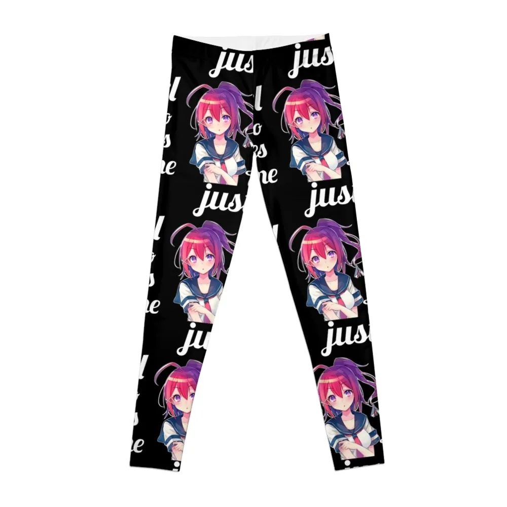 Just a Girl Who Loves Anime Leggings Sports pants woman fitness set gym gym sportswear woman Womens Leggings