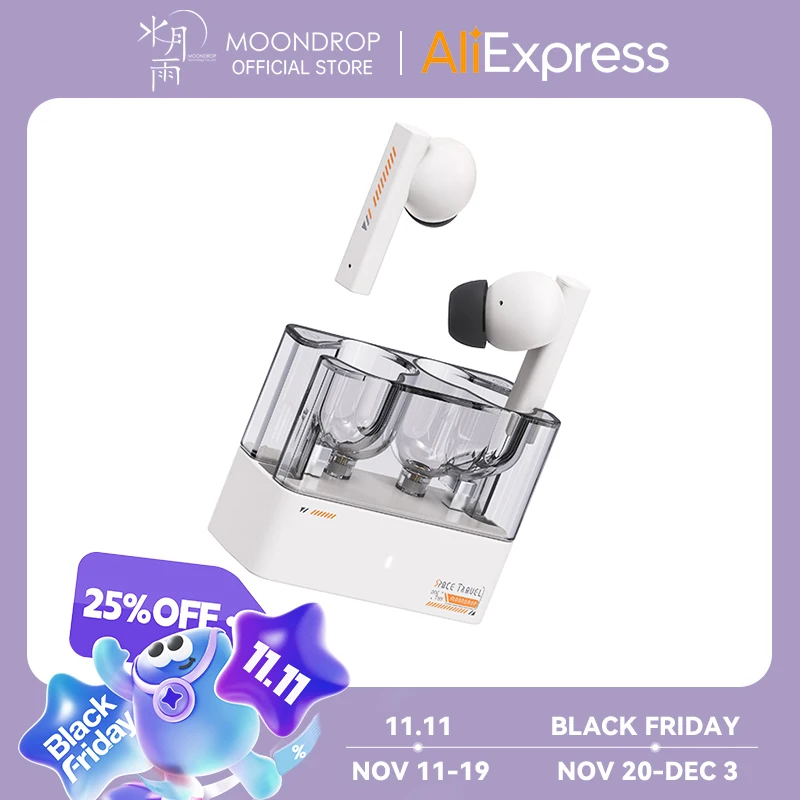 MOONDROP Space Travel TWS Наушники Bluetooth 5.3 с шумоподавлением True Wireless Stereo IEMs