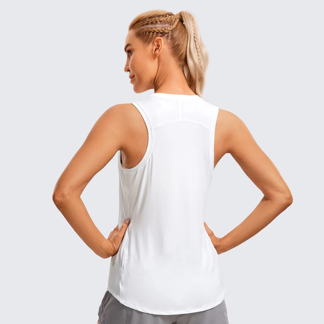 Lightweight Tank Top for Women Racerback Sleeveless Workout Tops High Neck Athletic Running Shirts Maternity Sports Lactation