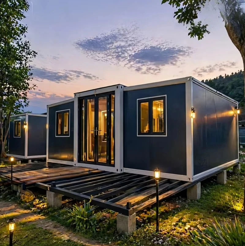 Expandable Container with Bedrooms Bathroom Temporary Modular House Wholesale for Resort Hotel