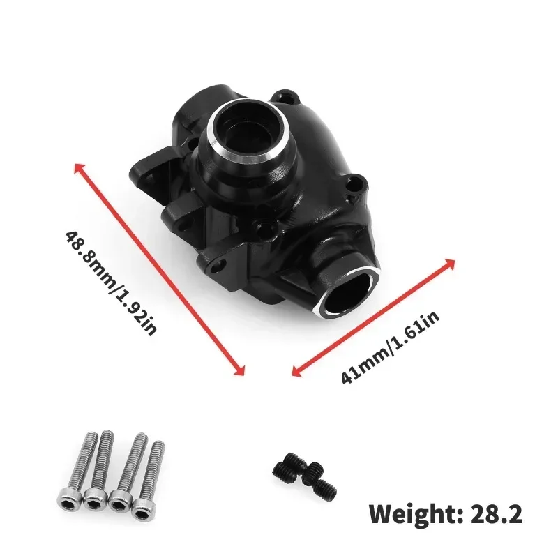 Metalen voor- en achterasbehuizing voor Axiale SCX10 PRO 1/10 RC Crawler Auto Upgrade Onderdelen Accessoires