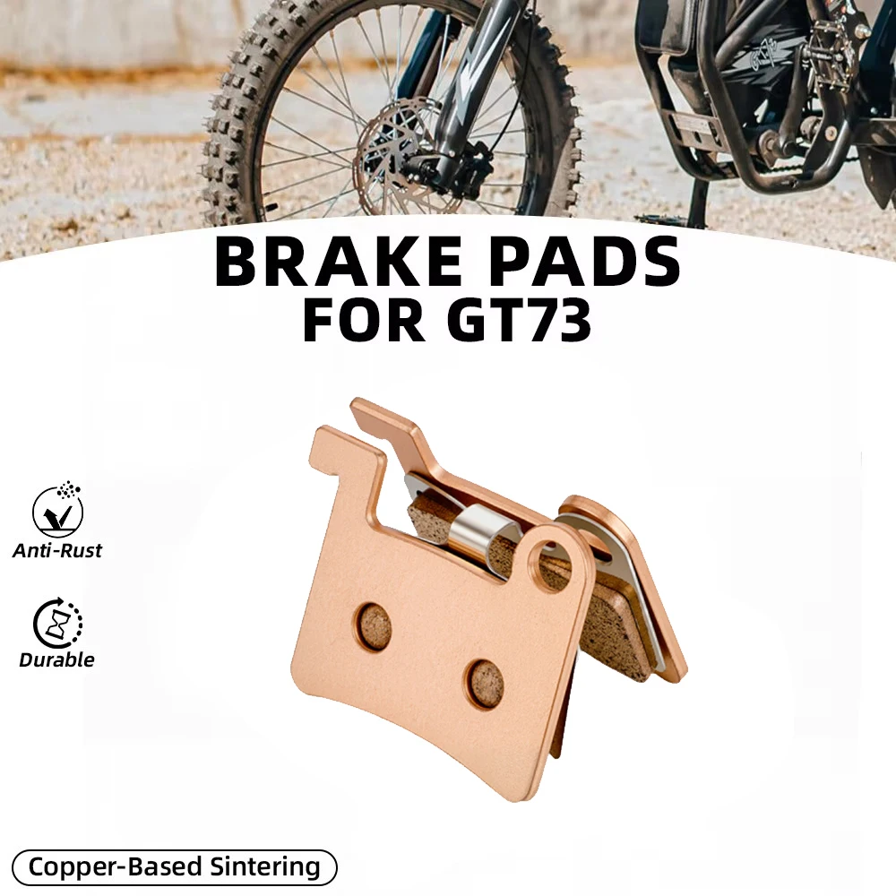 Scheibenbremsbeläge aus gesintertem Metall vorne und hinten, Kupferbasiertes Motorradzubehör für GT73 GT73, elektrisches Dirt-E-Bike
