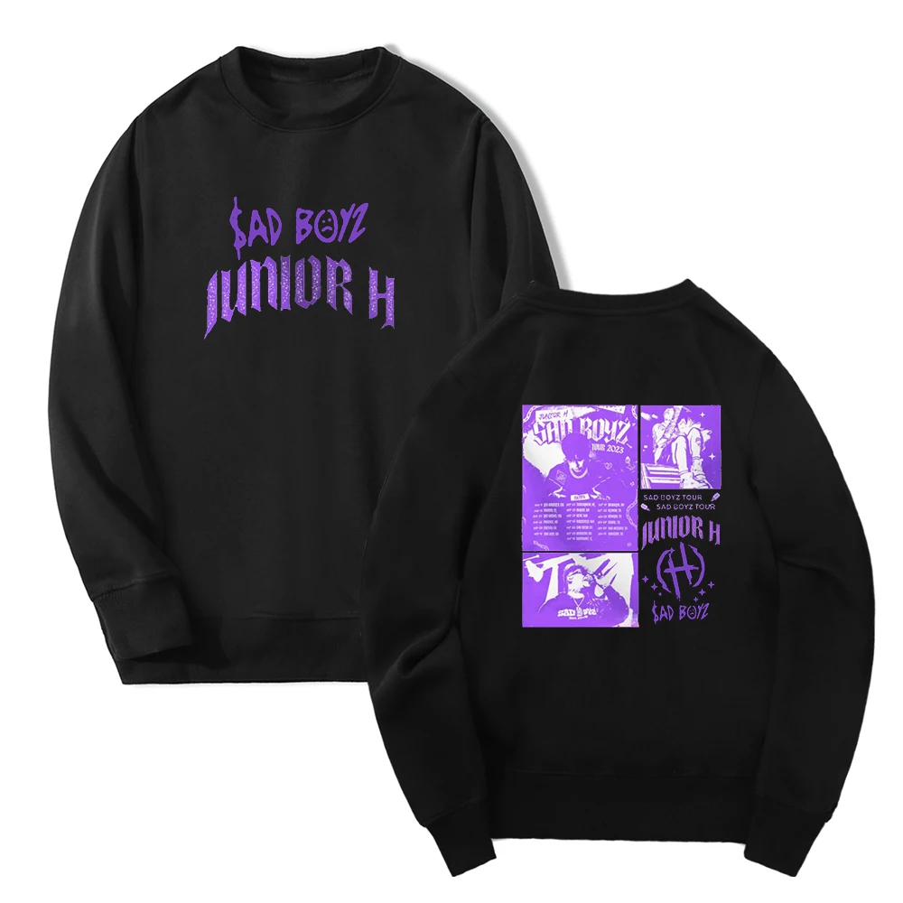 Junior H Sad Boyz Merchเสื้อกันหนาว2023ทัวร์Unisex CrewneckแขนยาวStreetwearผู้หญิงผู้ชายเสื้อผ้าแฟชั่น