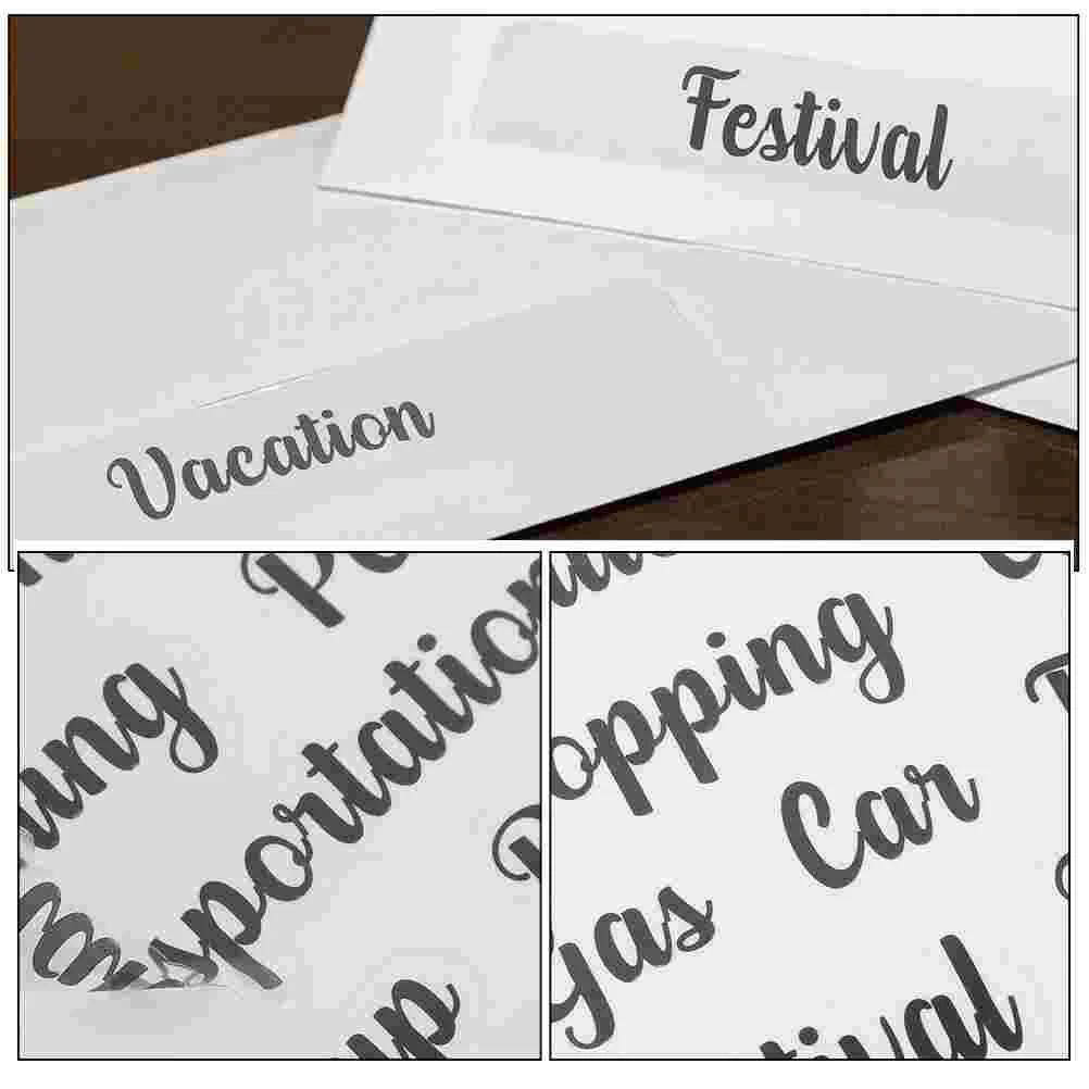 5 Sets Cash Budget Sticker Small Label Supply Mini Accessory Multi-function Envelope Labels