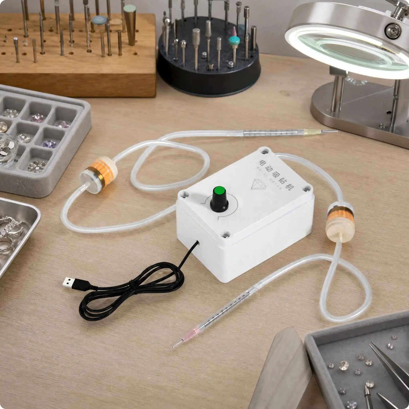 Professional Jeweler Tools USB Suction Pen Machine for Gemstone Pickup Jewelry Making Studio Equipment