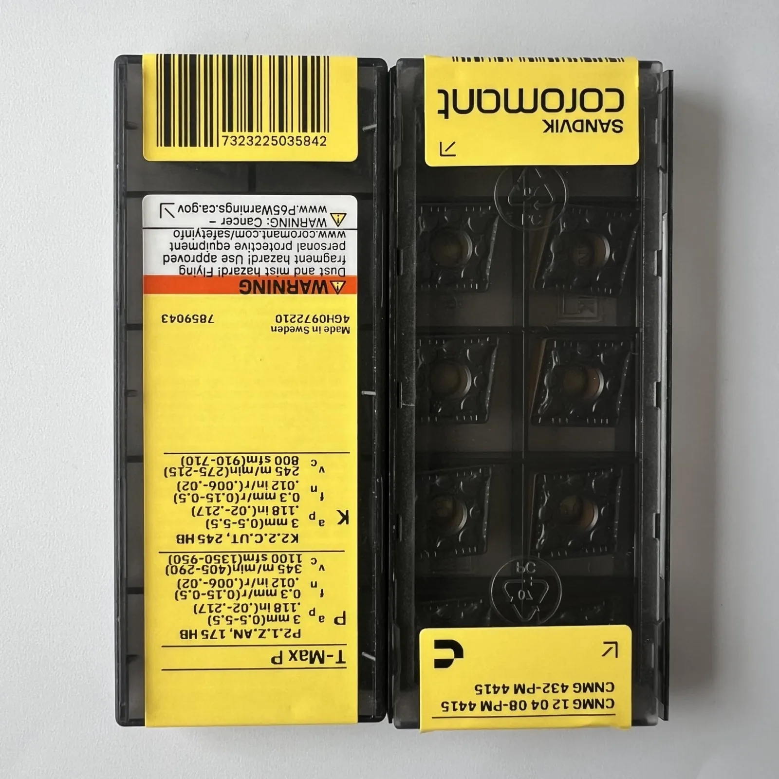 

SANDVIK / CNMG120408-PM 4415 / Оригинальное шведское лезвие из твердого сплава, 10 шт.