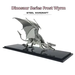 3D Metal Animal Styling Puzzle Games Ice Dragon Models Steel Warcraft DIY Assembled Jigsaw Toys Birthdays Gifts For Adults Teens