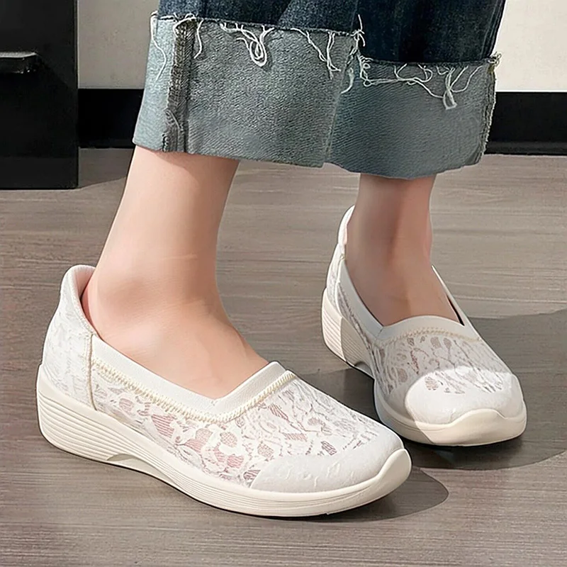 2026 Sport Skechers 159377OFWT Womens Casual Shoes Slip Ins Technology Lightweight Breathable Work Loafers