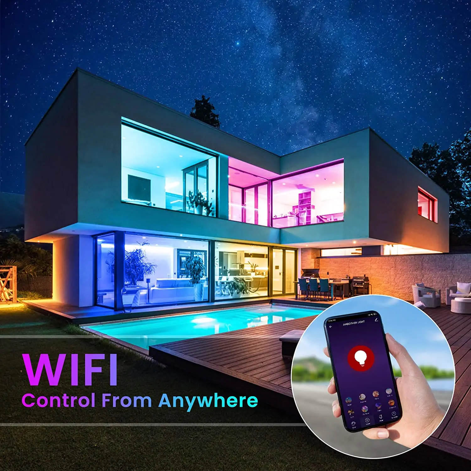 TUYA RGB Flexible Neon Light 16.4FT 5V Waterproof Color Changing Rope LED Strip USB Led Rope Lights for Wall Gaming Room Indoor