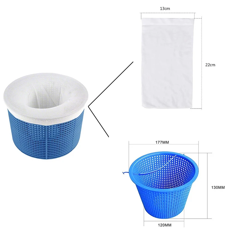 5-100pcs Pool Skimmer Socks Household Perfect Savers Nylon Mesh Design for Filters Baskets Skimmers Swimming Pool Accessories