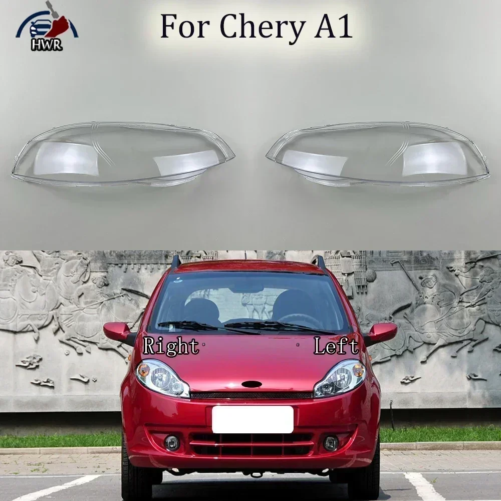 

For Chery A1 Front Headlamps Cover Lens Headlights Shade Transparent Lampshade Plexiglass Shell Replace Housing