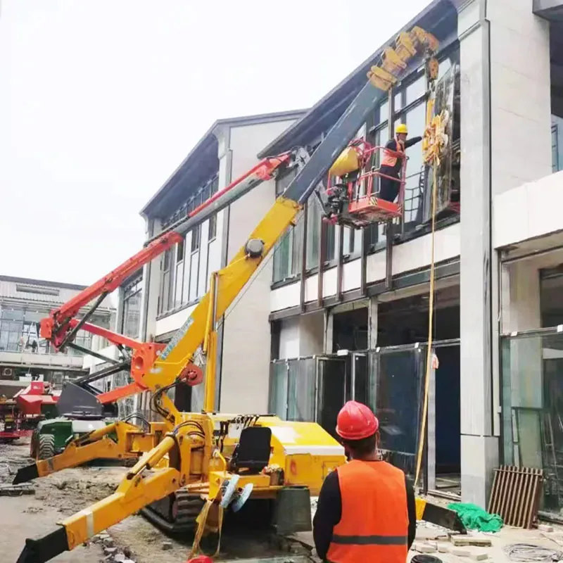 Hydraulic Mobile Spider Crane Low Price Construction Micro Crawler Motor Bearing Core Truck Cranes Lifting Machinery