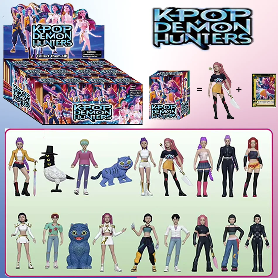 

Аниме Kpop охотники на демонов, фигурки, игрушки, игровая периферия, модель из ПВХ, украшение для стола, фигурки, игрушка для детей, Рождественский подарок