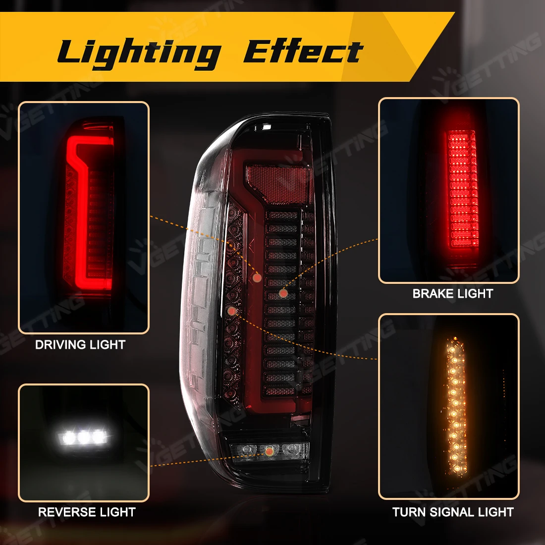 Tail Lamps For Nissan NP300 Navara 2005 2006 - 2011 2012 2013 2014 LED Car Running Reverse Turn Signal Brake Lights Taillights