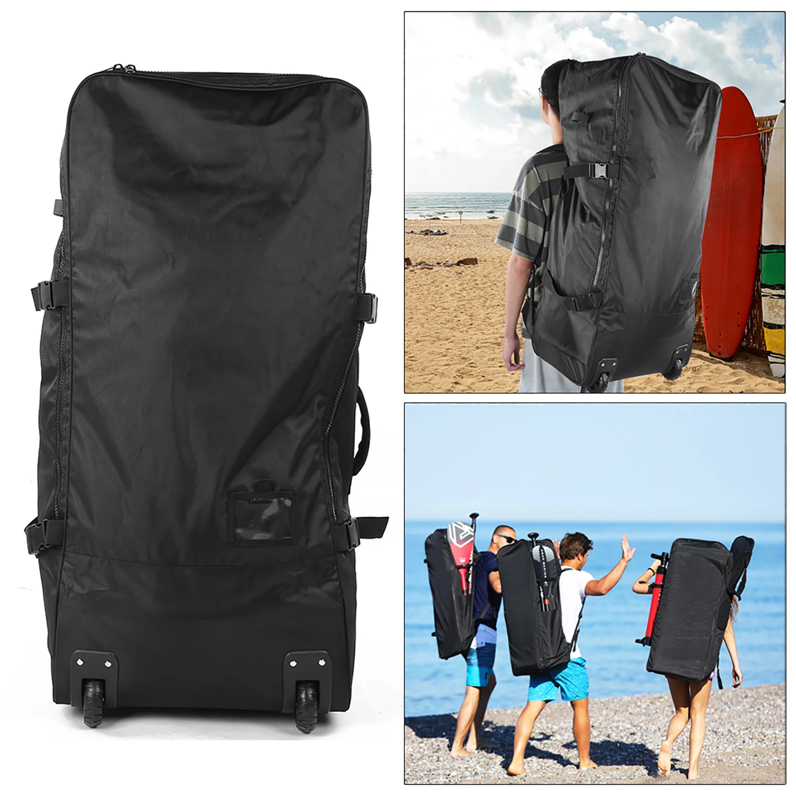 

140L SurfBoard Sack Kayaker Zipper Receives Carry Bag Roller Skating Package Outdoor Storage 105x45x30 cm