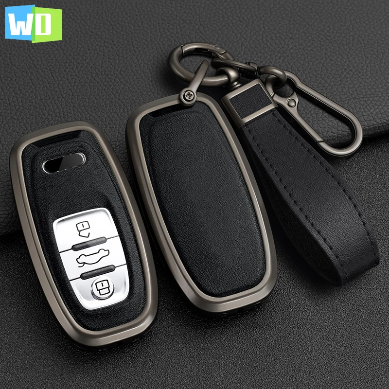 

Car Remote Smart Key Case Cover Shell For Audi A1 A3 A4 A5 A6 A7 A8 Quattro Q3 Q5 Q7 2009-2015 Keychain Accessories