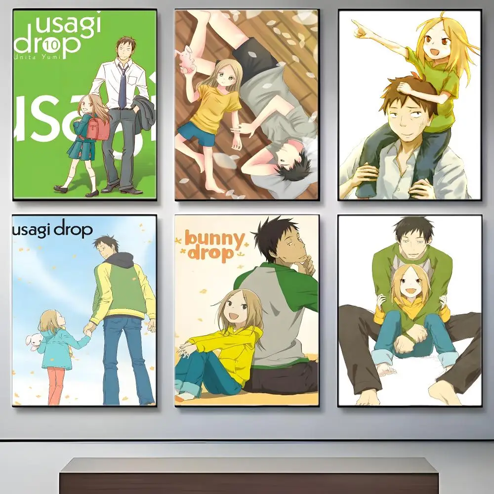Anime Usagi Drop Poster Crease Free Waterproof Durable All Space Wall Decor