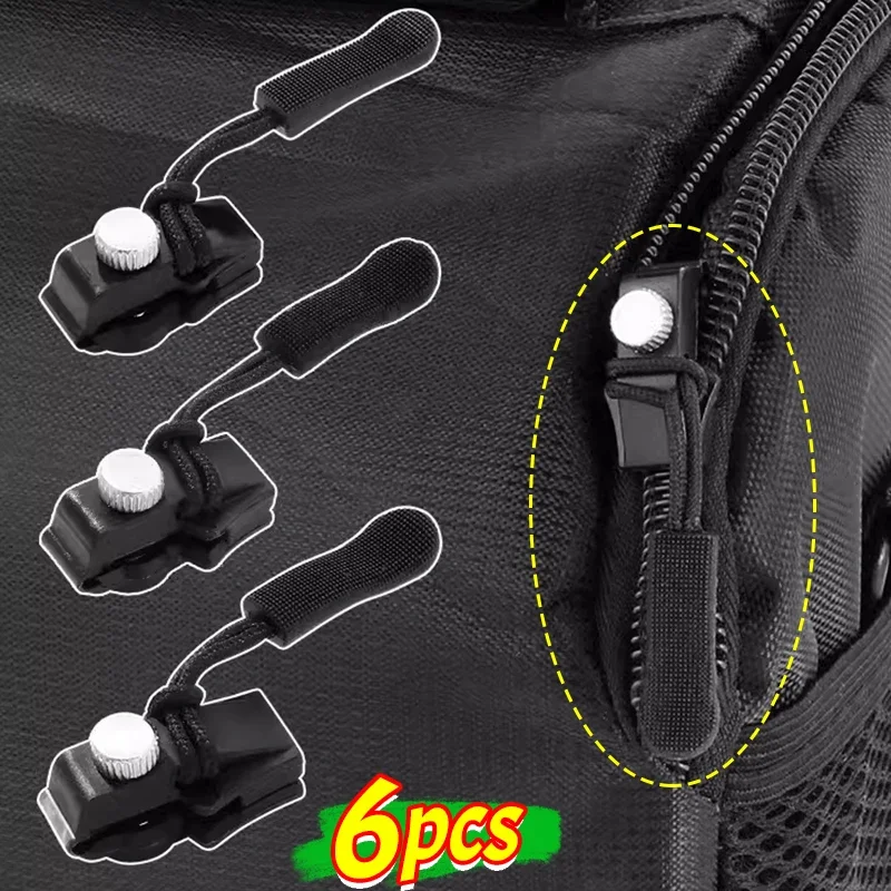 6pcs Zipper Repair Kit Universal Instant Zipper Repair Replacement Zipper Sliding Teeth Rescue Zippers Head For 3 Different Size