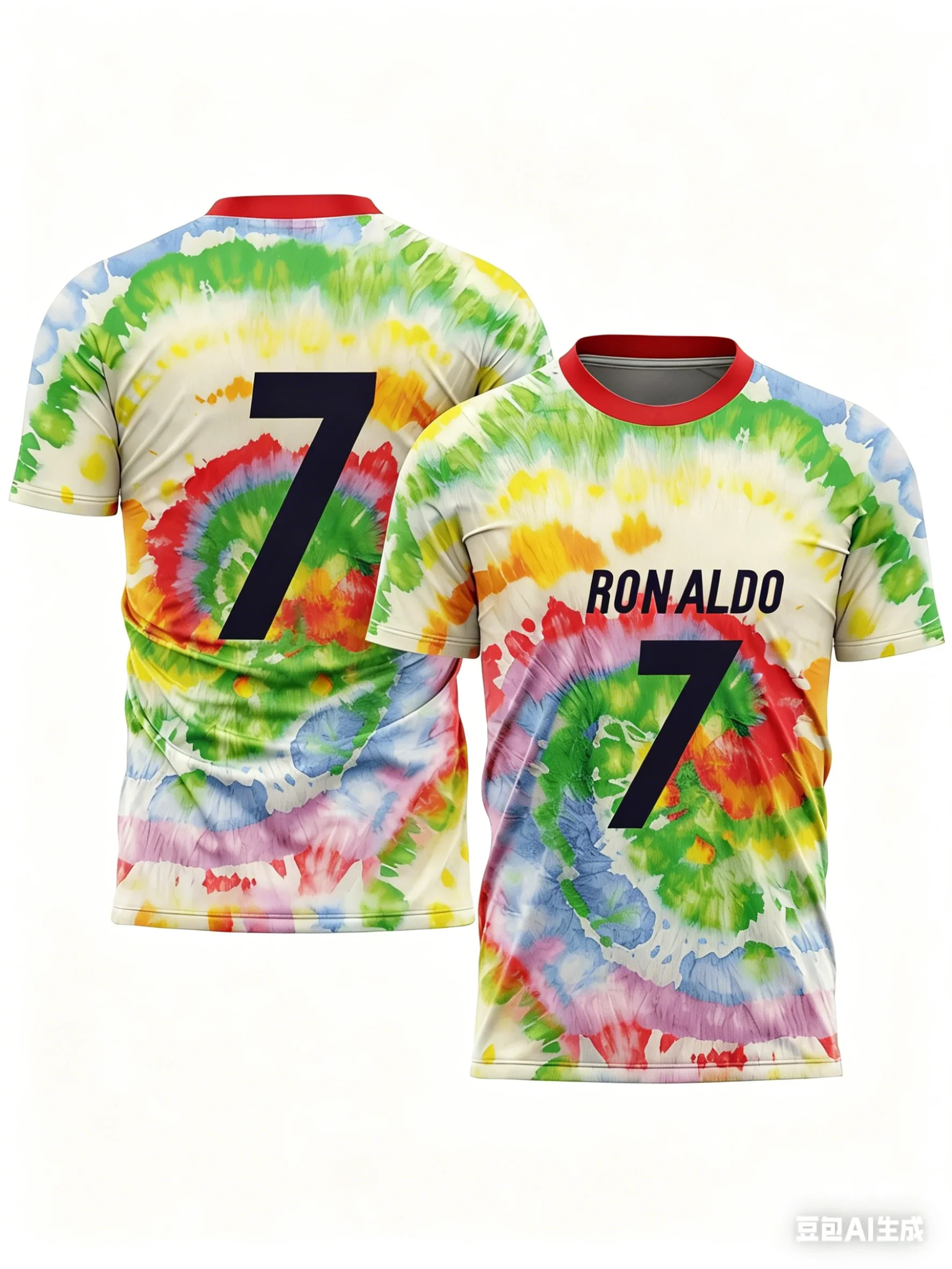 #Ronaldo No.7# Quick-drying Football Jersey, Adult/Children's Plus Size Sports Loose Summer New Fashion T-shirt