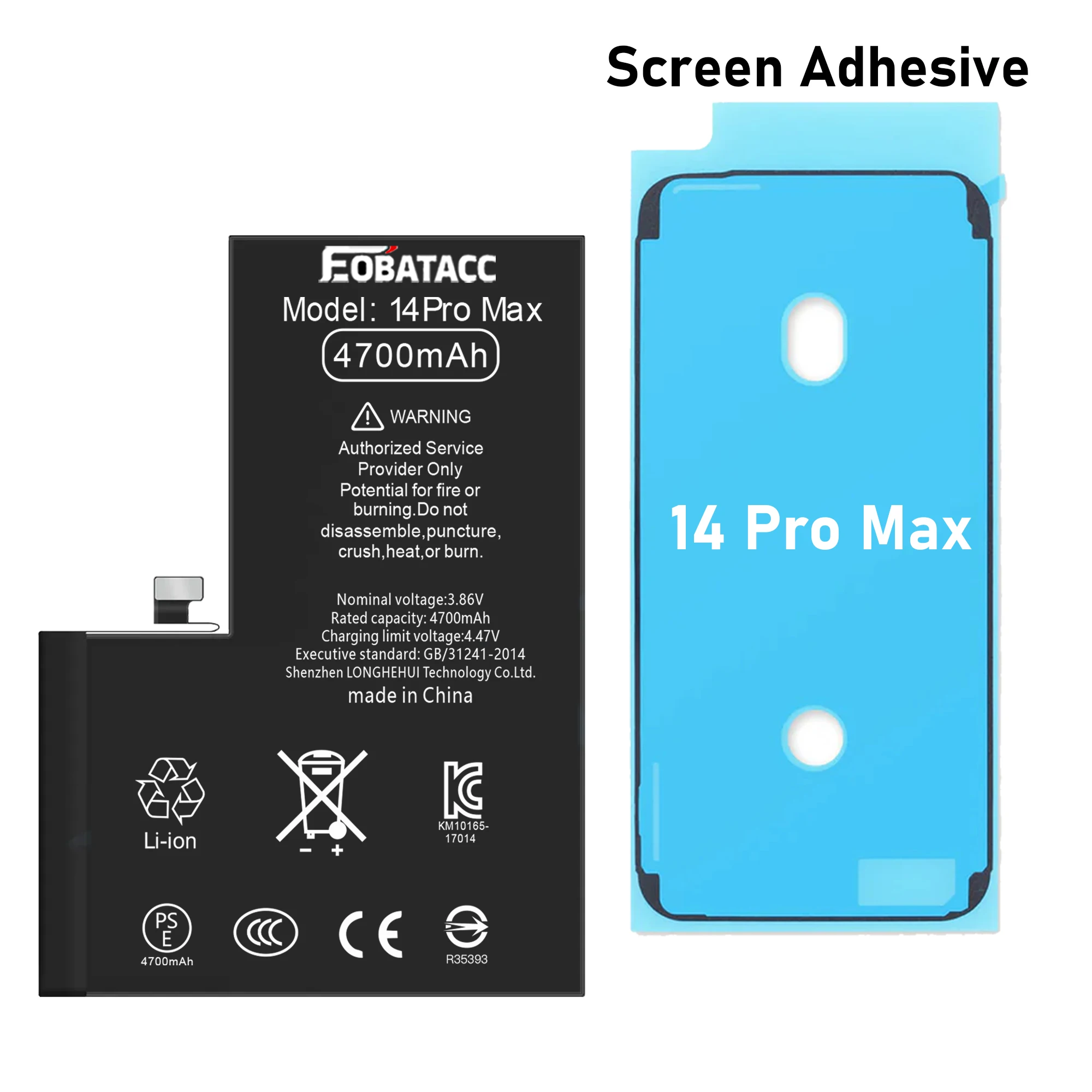 2025 YEARS EOBATACC High Quality 100% new Battery For iPhone 14 Pro max 4850mah Phone Battery+Tools