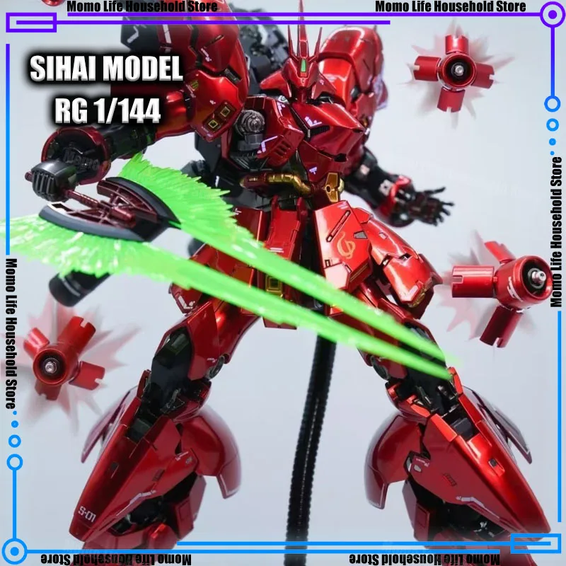 

Модель SIHAI RG 1/144 MSN-04 Sazabi, металлическое цветное покрытие, наборы моделей для сборки, пластиковый скелет, экшн-фигурка робота, пластиковая модель