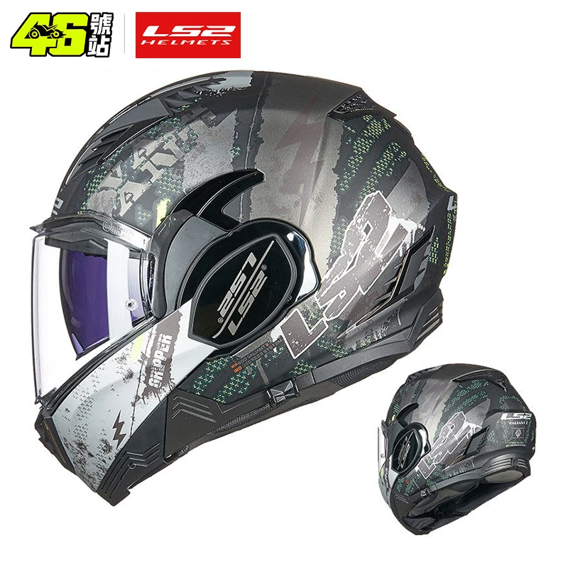 LS2 Valiant II Motorcycle Helmet ls2 FF900 flip up helmets dual lens modular casco moto casque