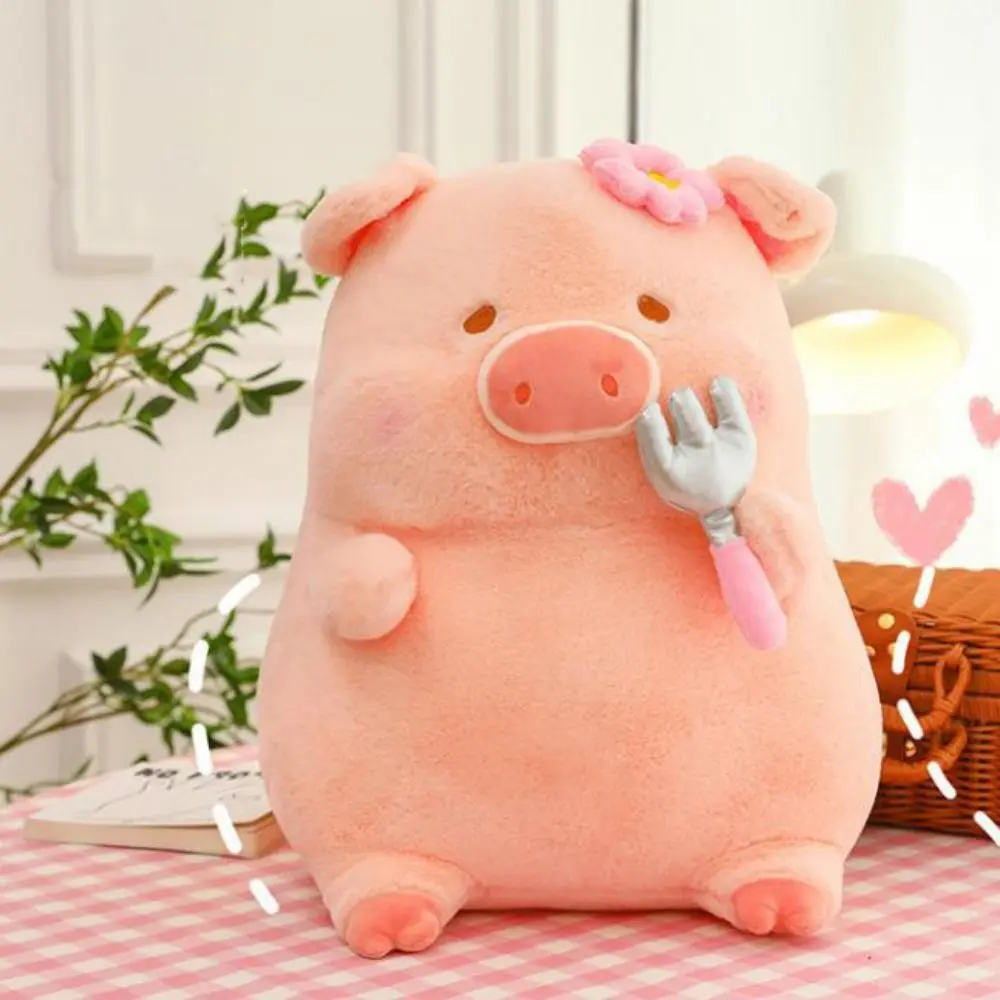

Plushies Dolls Lulu Pig Plush Toy Sakura Fluffy Bow Pig Plush Toys Cute PP Cotton Piggy Stuffed Animals Children Girl