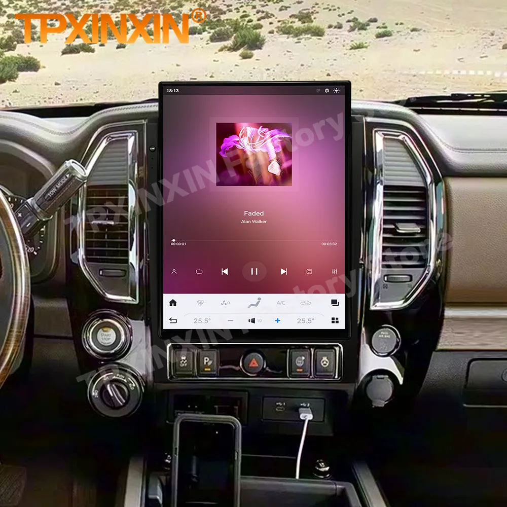 15.6‘ Qualcomm Multimedia Android 13 For Nissan Titan 2020~2025 GPS Navigation Audio Car Radio Video Stereo Receiver Head Unit