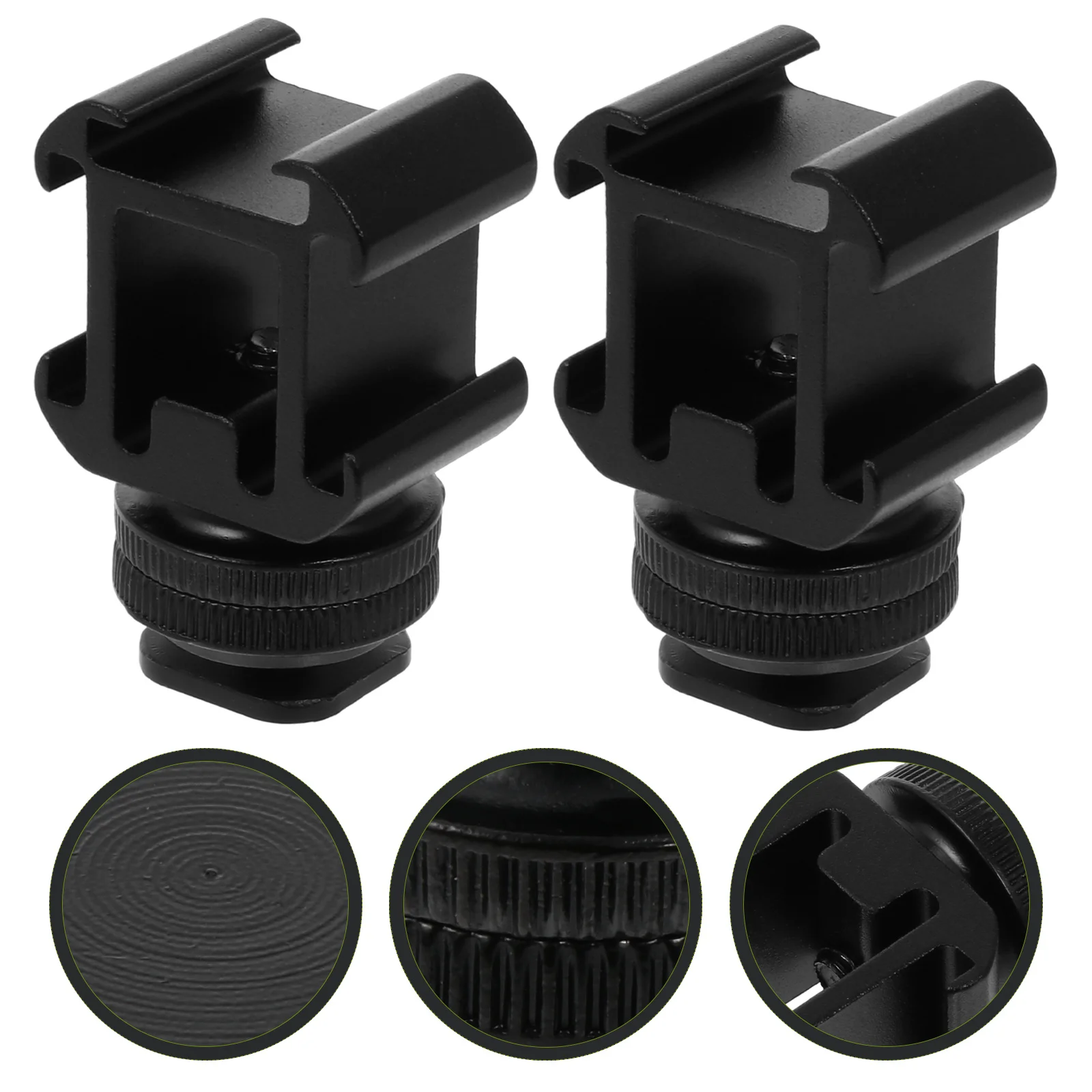 

2 set Hot Shoe Base Kit Universal Aluminum Alloy Mount For Camera Microphone Flash Video Light Photography Accessories